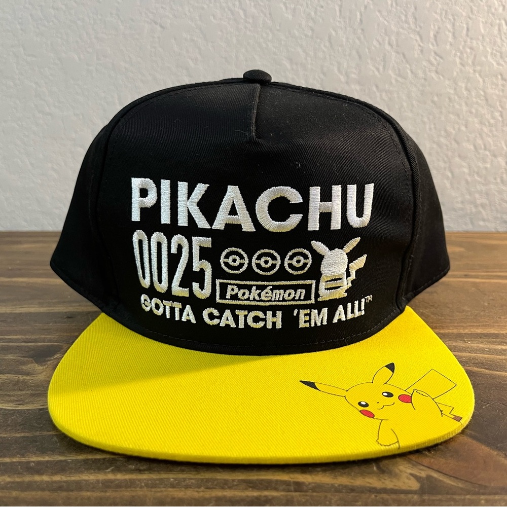 Pokemon Pikachu Gotta Catch Em All 0025 Embroidered Hat Cap Snap Back NEW Tags